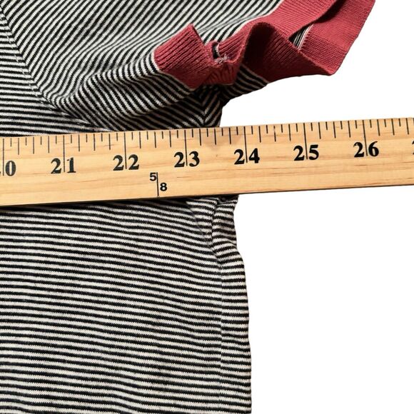 Ted Baker London Men's Navy & White Striped Polo Contrast Collar Size 6 (US XL) - Picture 5 of 9